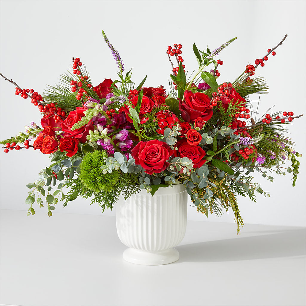 Big Red Bow Bouquet – C & C SENSATIONS, Waynesboro VA