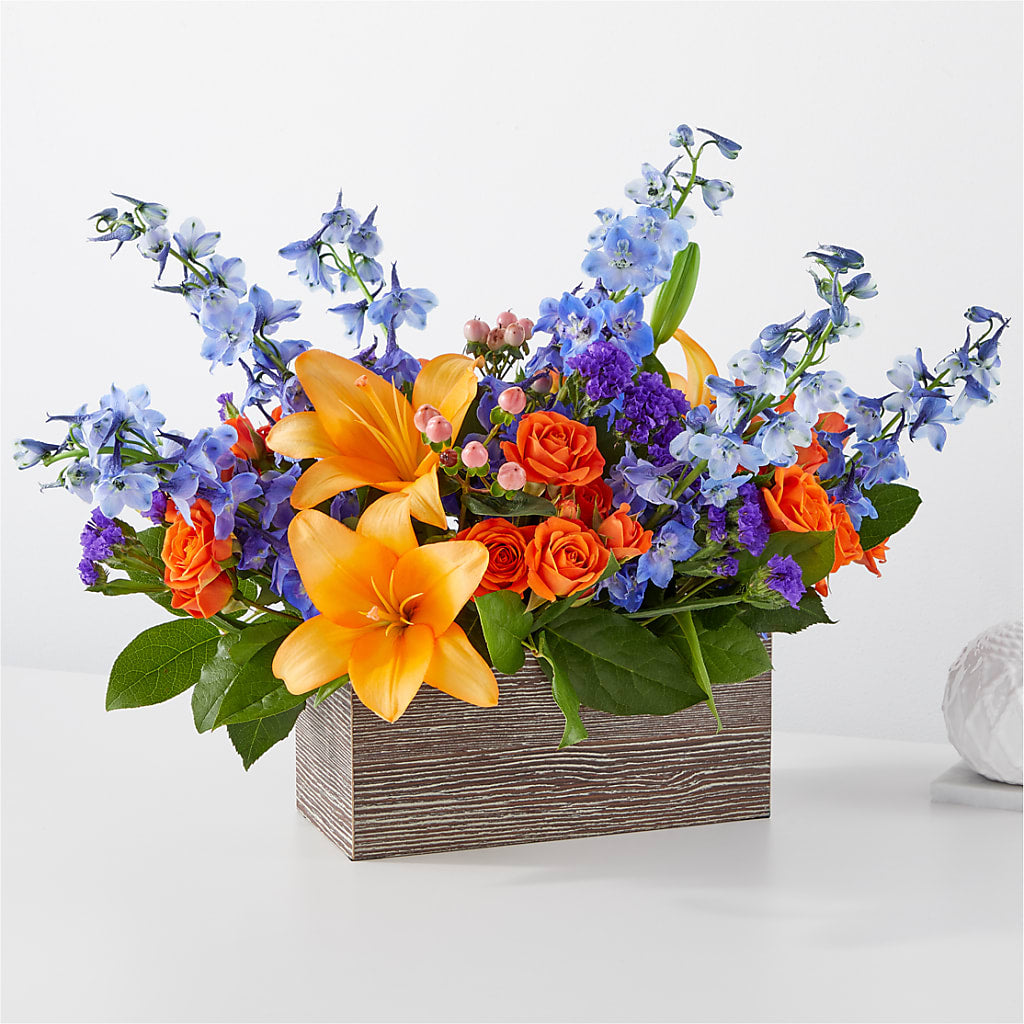 Radiant Citrus Box Bouquet – C & C SENSATIONS, Waynesboro VA