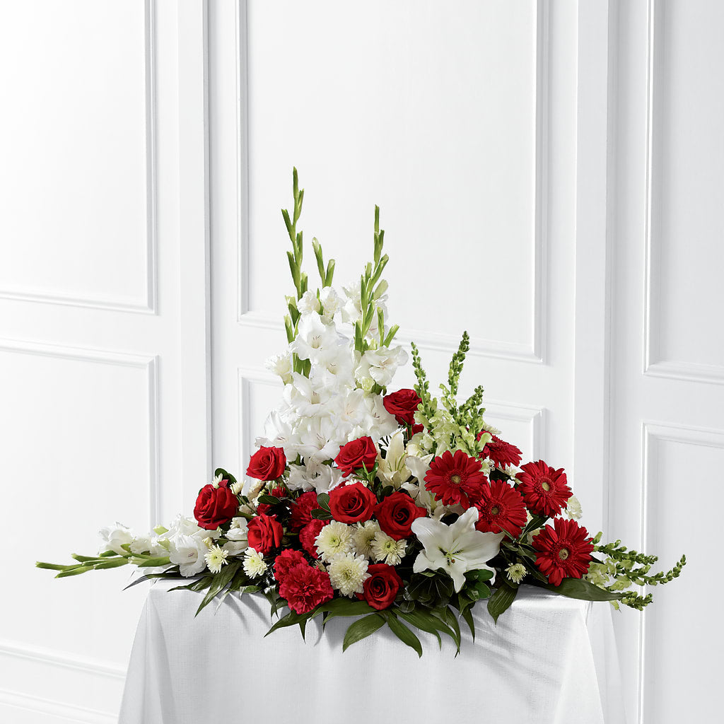 Crimson & White Arrangement – C & C SENSATIONS, Waynesboro VA