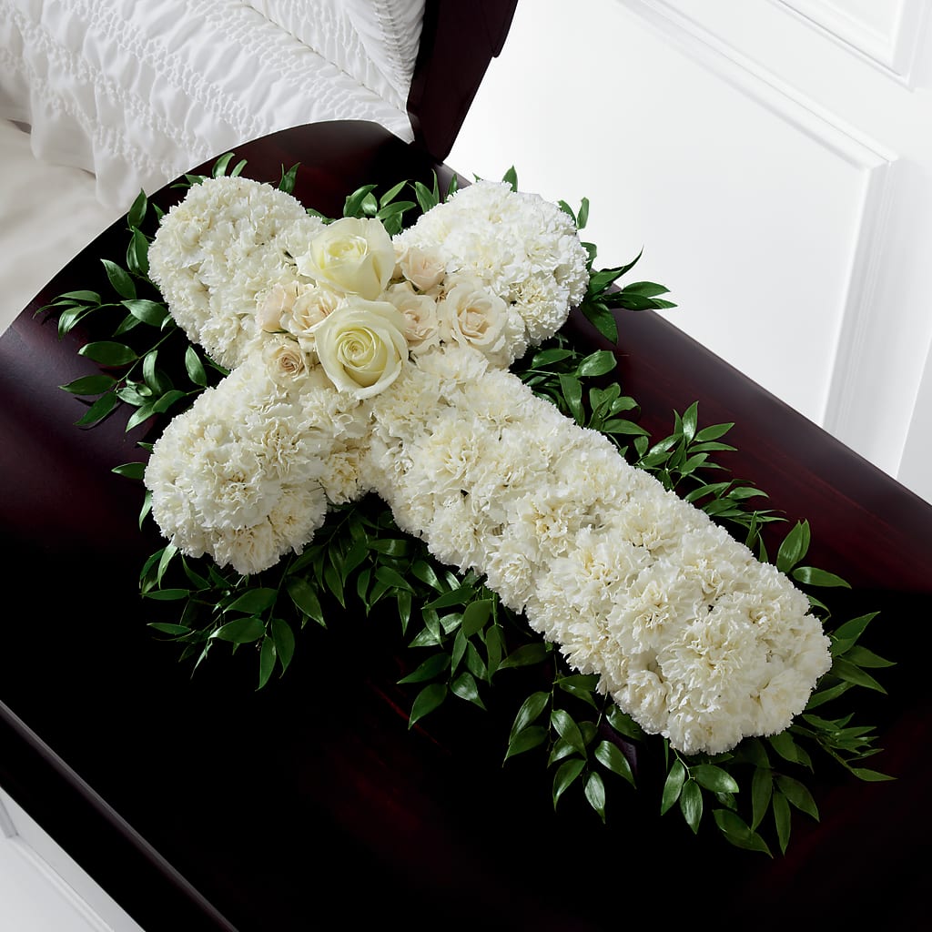 Peaceful Memories Casket Spray (Standard) – C & C SENSATIONS, Waynesboro VA