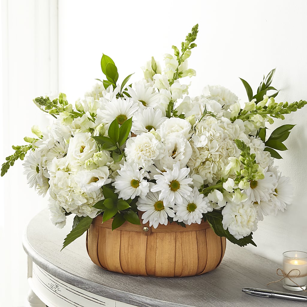 Pure Ivory Basket – C & C SENSATIONS, Waynesboro VA