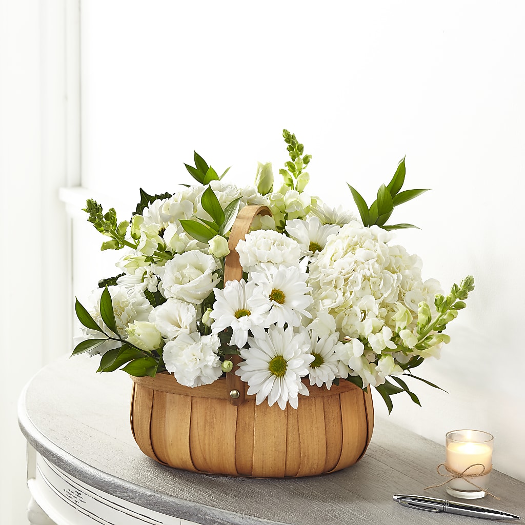 Pure Ivory Basket – C & C SENSATIONS, Waynesboro VA