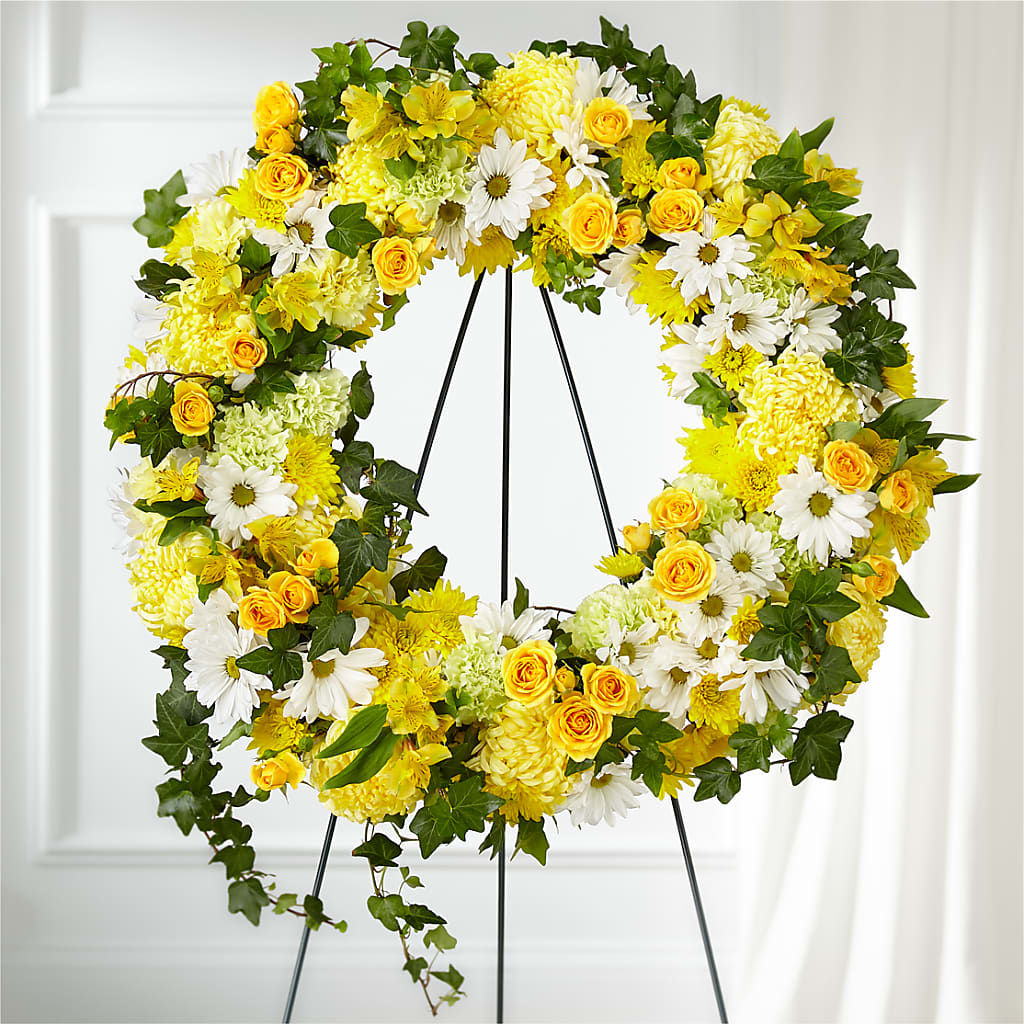 Golden Remembrance Wreath – C & C SENSATIONS, Waynesboro VA