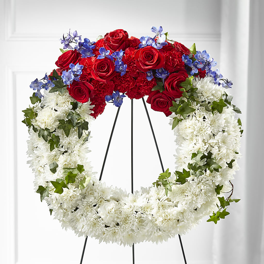 Patriotic Passion Wreath – C & C SENSATIONS, Waynesboro VA