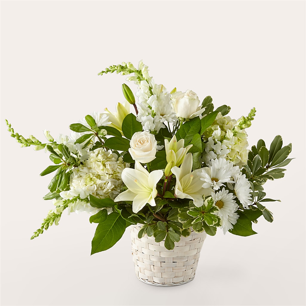 Ivory Elegance Floral Basket – C & C SENSATIONS, Waynesboro VA