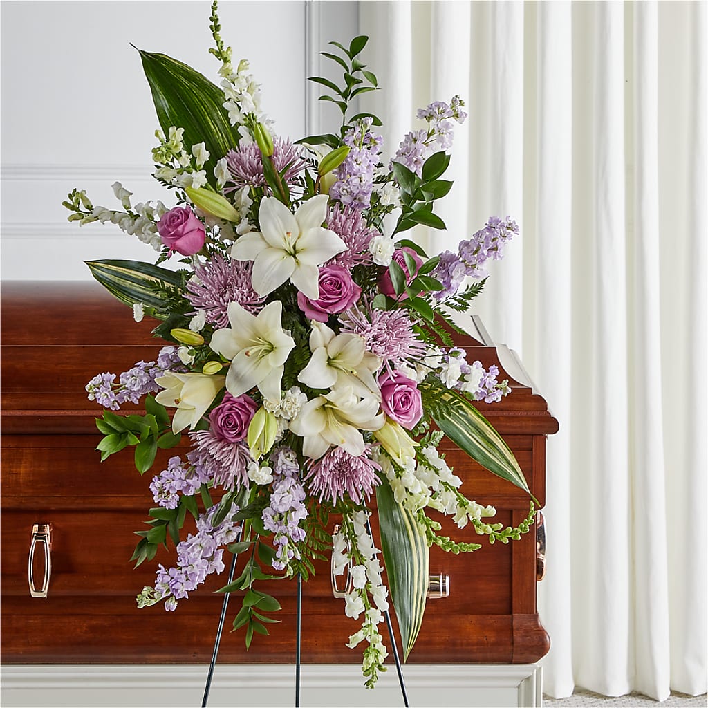 Grateful Hearts Standing Spray – C & C SENSATIONS, Waynesboro VA