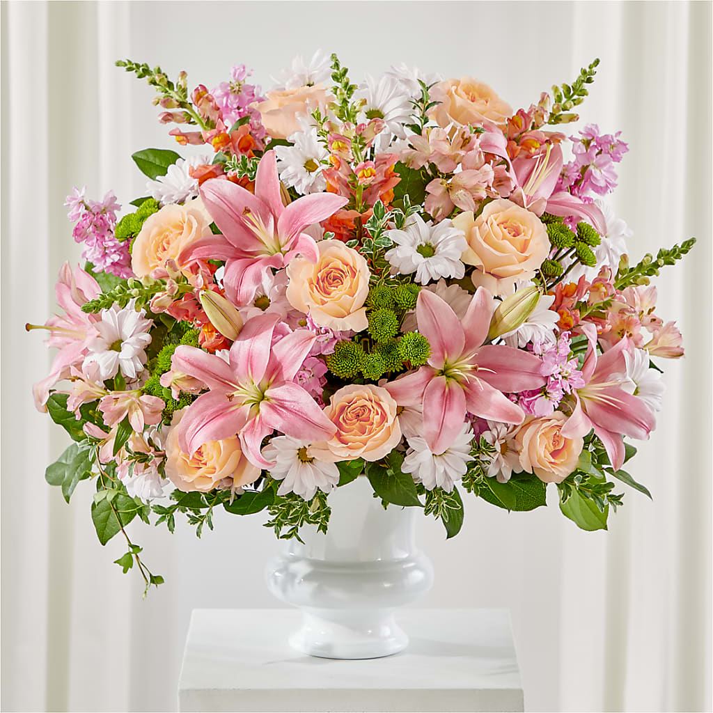 Heartfelt Gesture Urn Arrangement – C & C SENSATIONS, Waynesboro VA