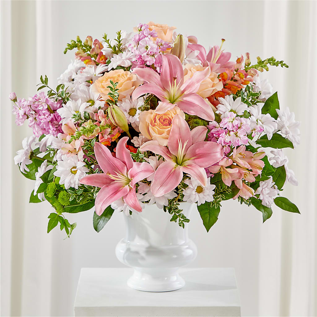 Heartfelt Gesture Urn Arrangement – C & C SENSATIONS, Waynesboro VA