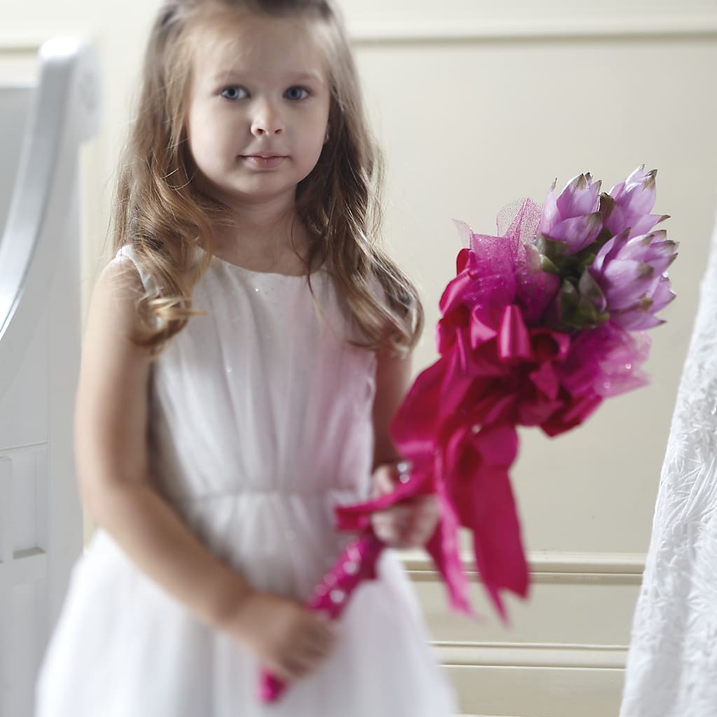 Sparkle Pink Flower Girl Bouquet – C & C SENSATIONS, Waynesboro VA