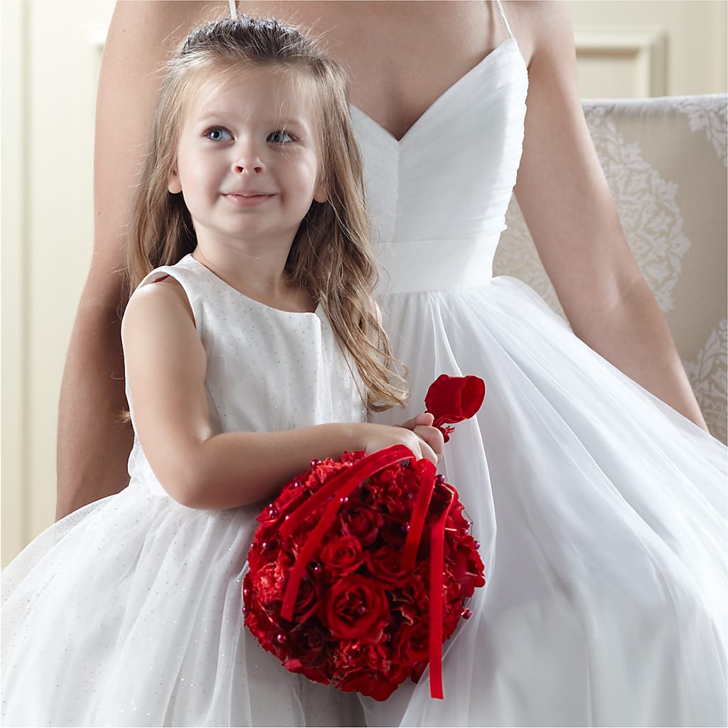 Pure at Heart Flower Girl Arrangement – C & C SENSATIONS, Waynesboro VA