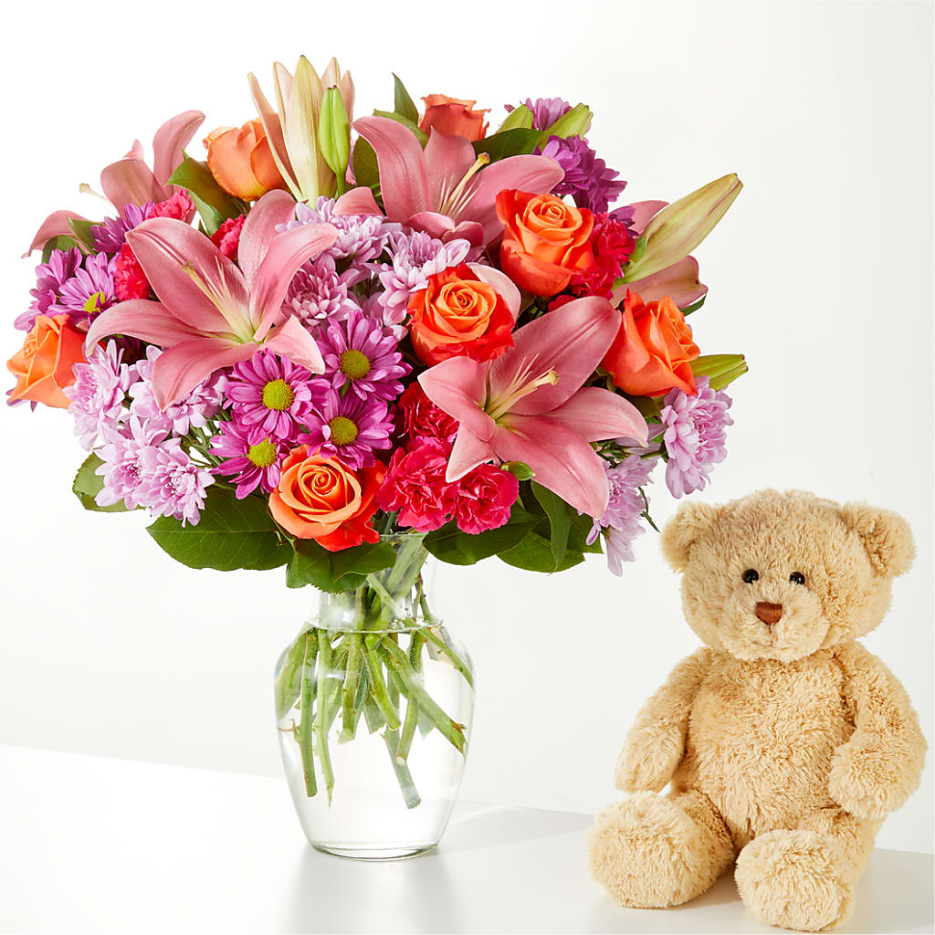 One and Only Bouquet and Bear Bundle – C & C SENSATIONS, Waynesboro VA
