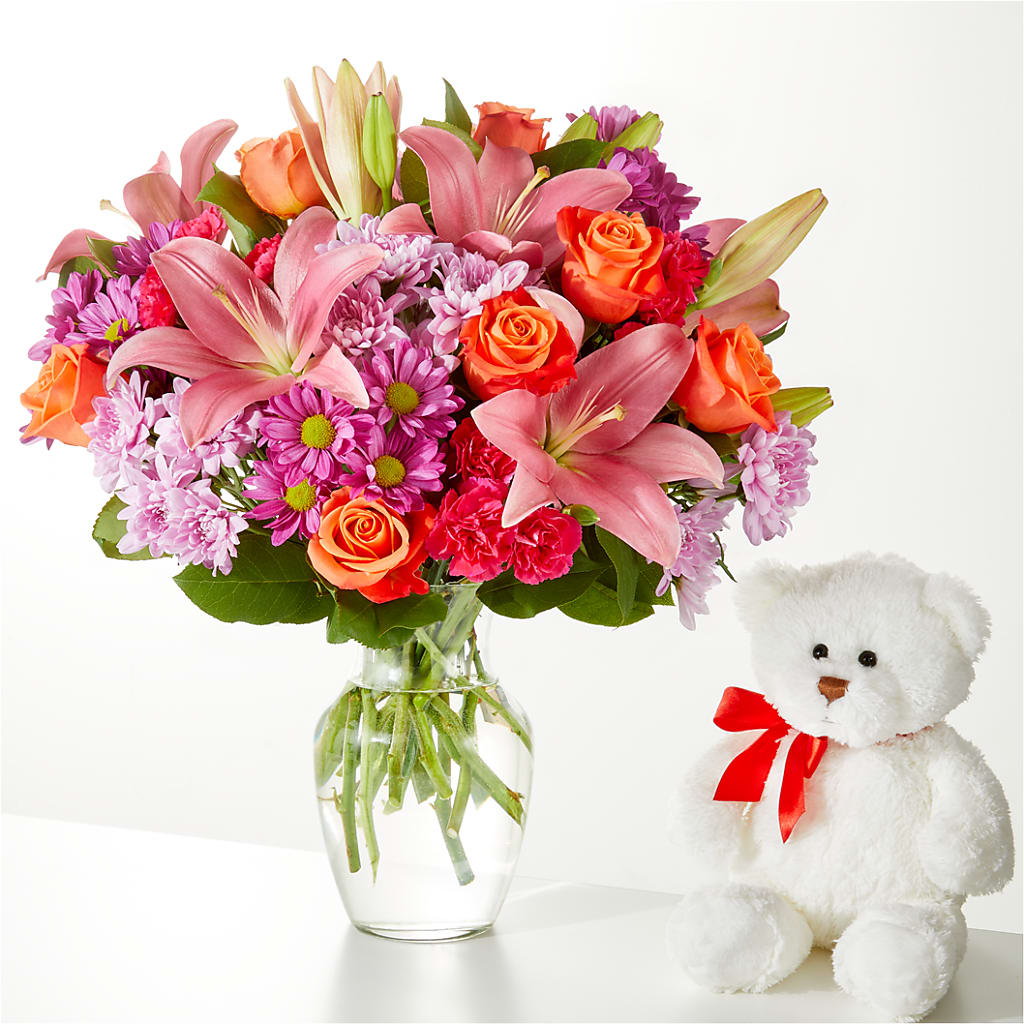 One and Only Bouquet and Bear Bundle – C & C SENSATIONS, Waynesboro VA