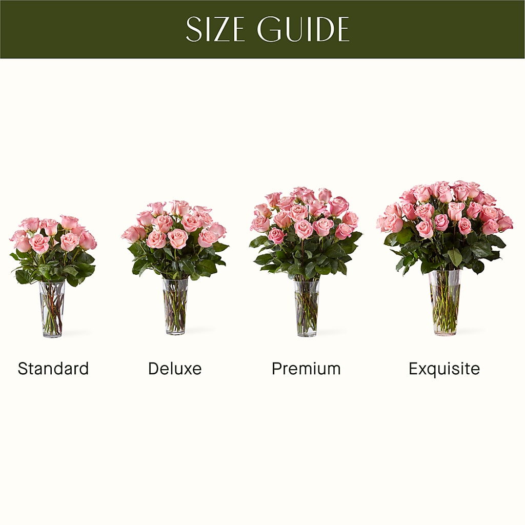 Long Stem Pink Rose Bouquet – C & C SENSATIONS, Waynesboro VA