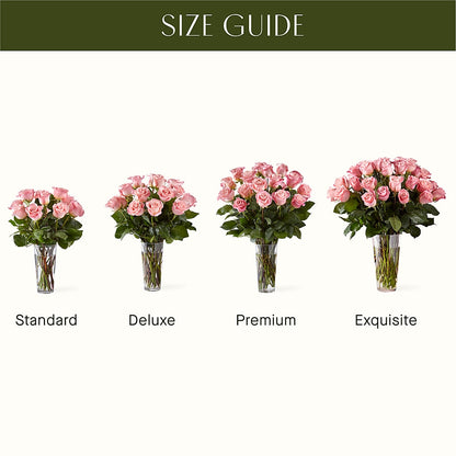Long Stem Pink Rose Bouquet – C & C SENSATIONS, Waynesboro VA