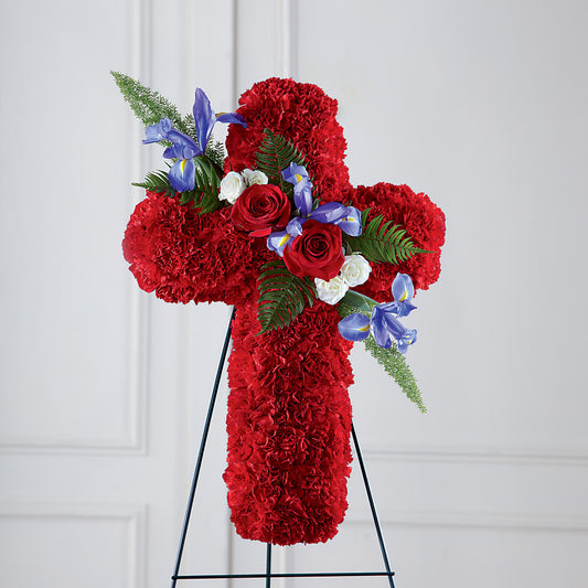 Faithful Hero Floral Cross – C & C SENSATIONS, Waynesboro VA