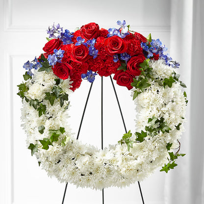 Patriotic Passion Wreath – C & C SENSATIONS, Waynesboro VA
