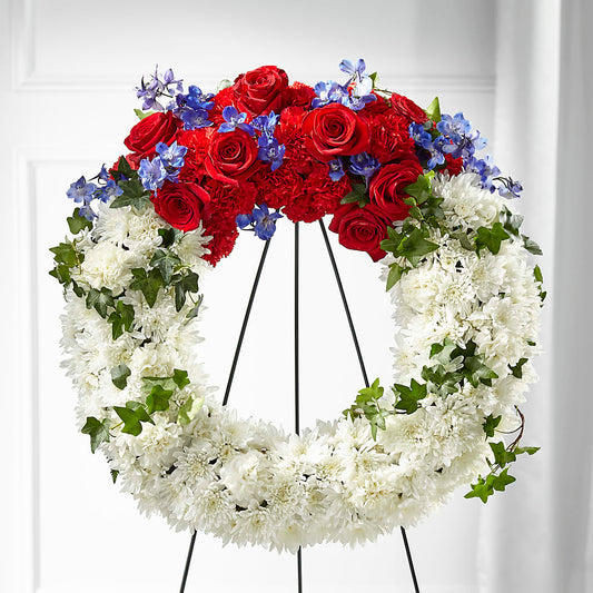 Patriotic Passion Wreath – C & C SENSATIONS, Waynesboro VA