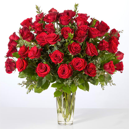 Forever Yours Fifty Stem Red Rose Bouquet – C & C SENSATIONS, Waynesboro VA